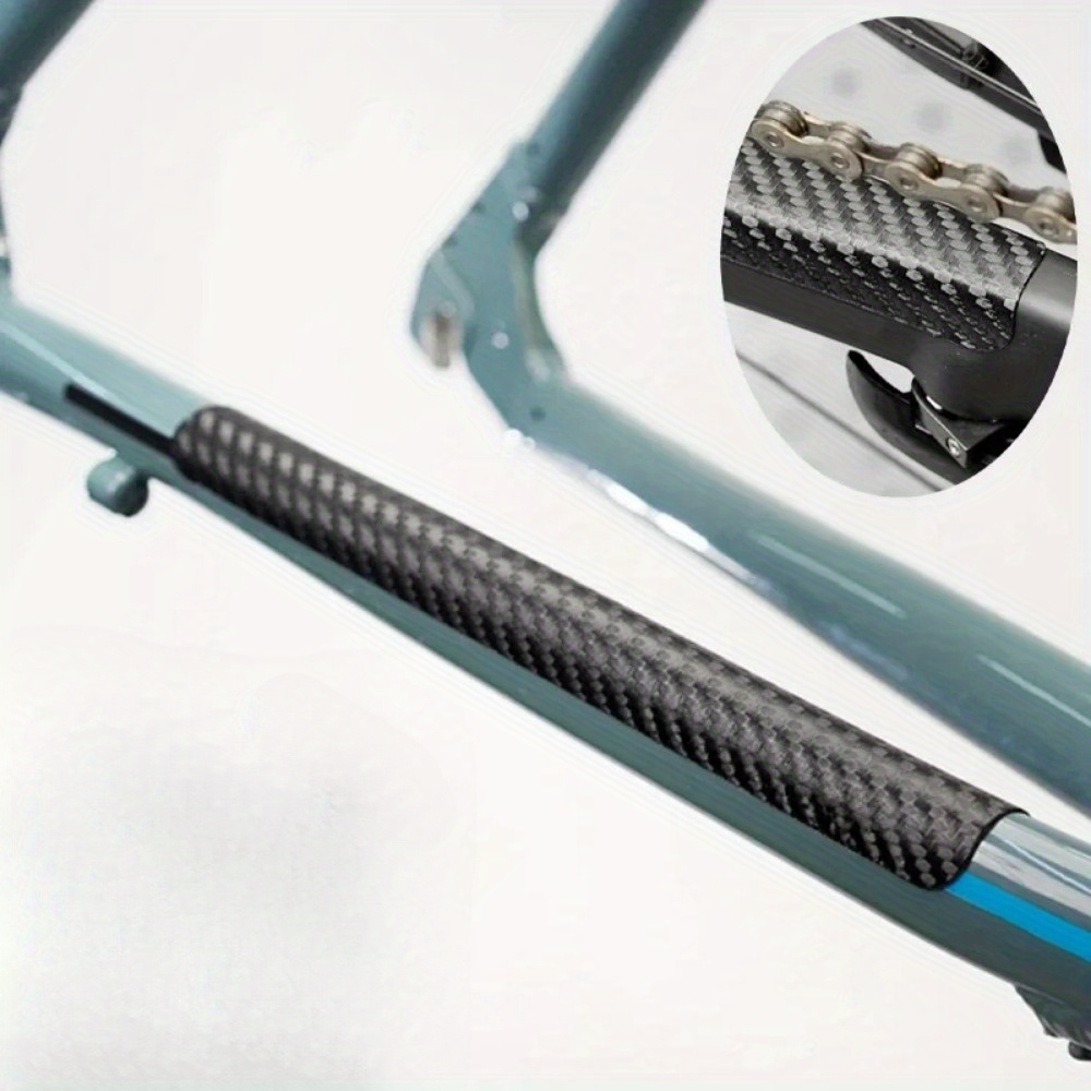 Chainstay Protector Wrap - 블랙 카본 파이버 자전거 체인 가드