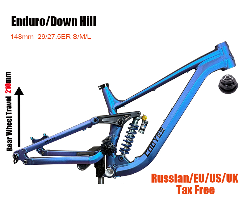 Mountain Biking In The Uk - 풀 서스펜션 알루미늄 자전거 프레임, 소프트