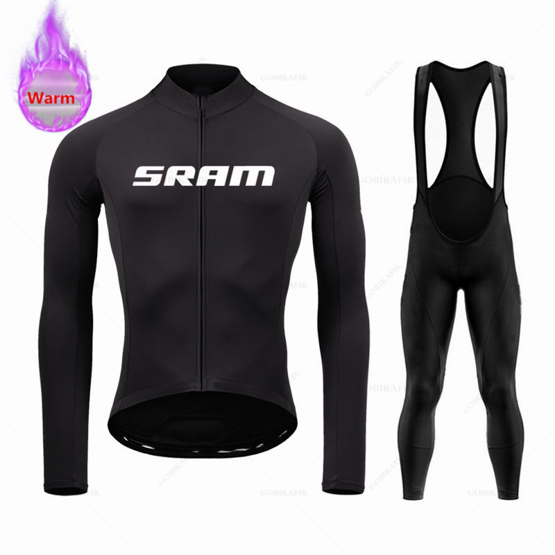 Mountain Biking Trousers - Sram 팀 겨울 긴 소매 열