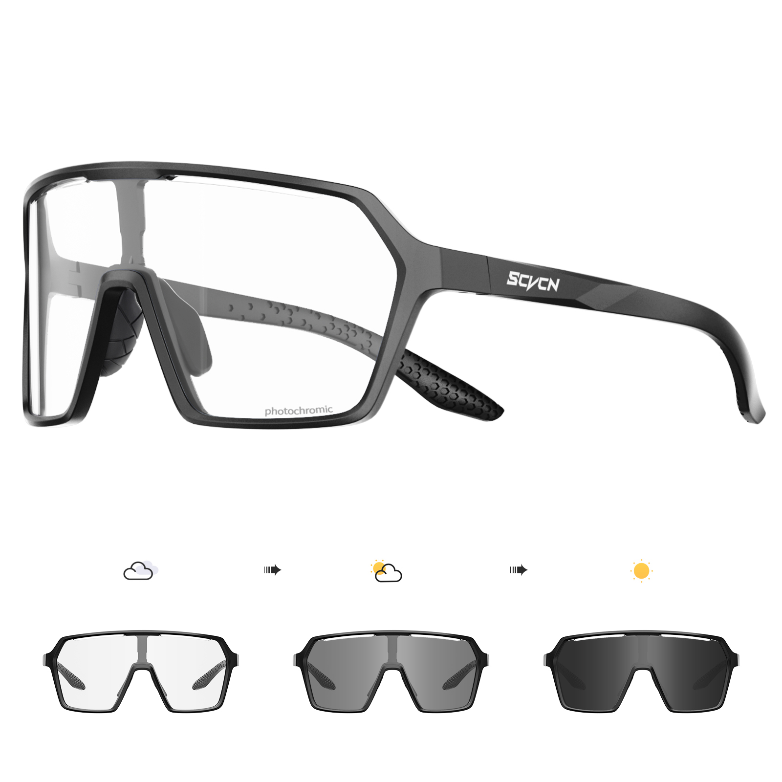 SCVCN 핫 사이클링 변색 UV400 선글라스 MTB - Mountain Biking Sunglasses 리뷰 및 가격
