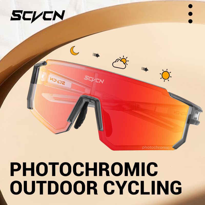 SCVCN 핫 포토크로믹 보호용 사이클링 선글라스 야외 - Mountain Biking Sunglasses 리뷰 및 가격