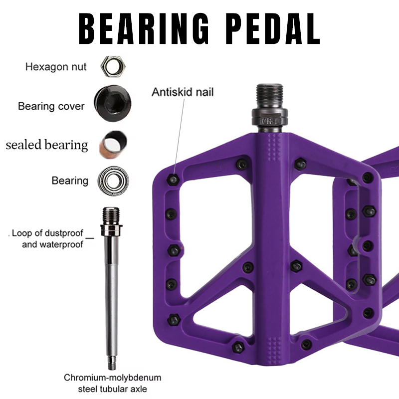 나일론 자전거 페달 MTB 플랫폼 페달, 밀폐형 베어링 - Pedal Platform Flat 리뷰 및 가격